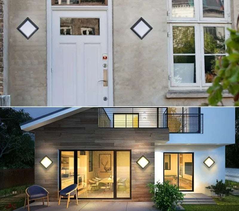 Durable LED wall light for outdoor use - Weatherproof and energy-saving outdoor lighting, ideal for garden and terrace