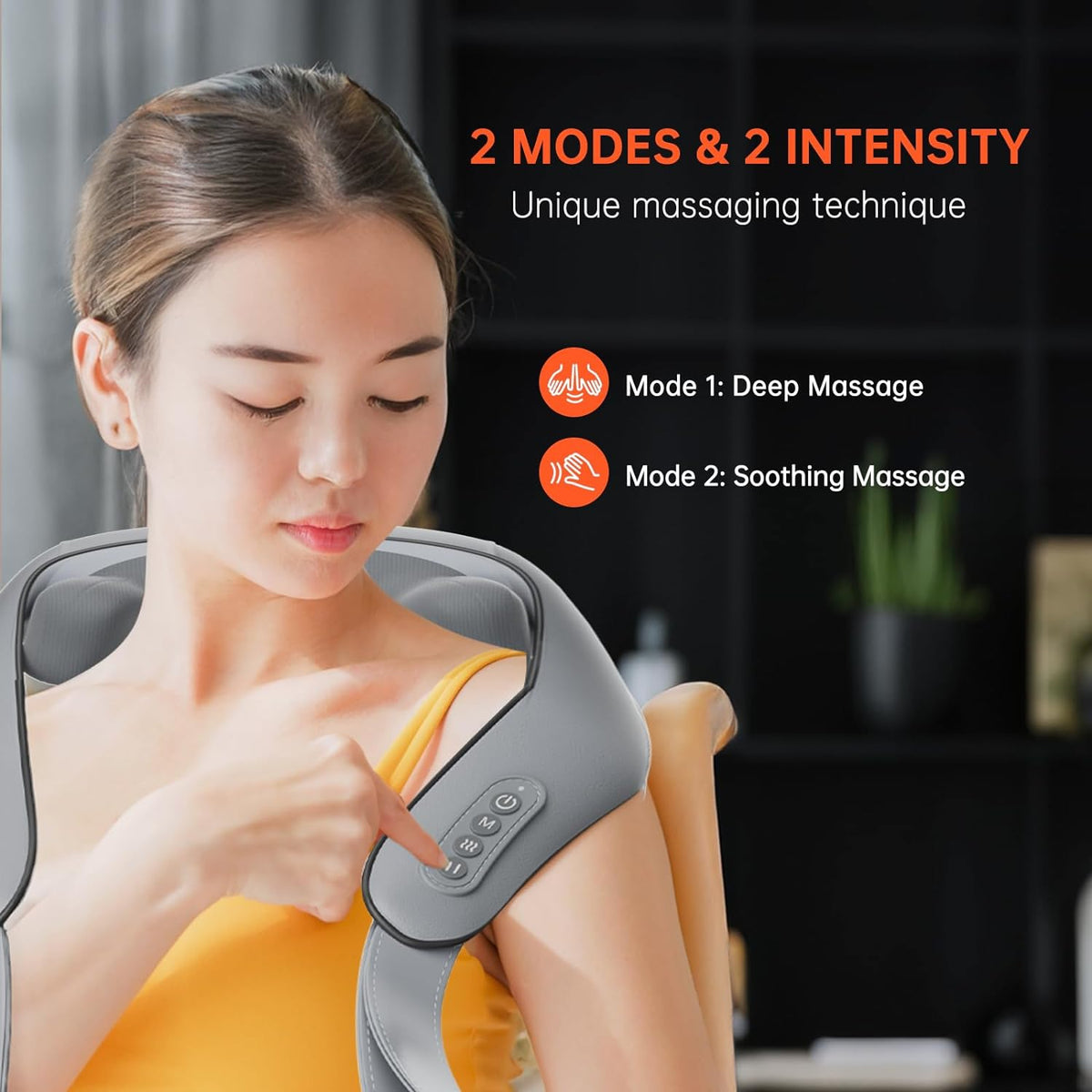 Heated Massage Chair with Back & Neck Cushion – Shiatsu Massage for Total Comfort