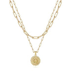 Golden Initial Necklaces for Women