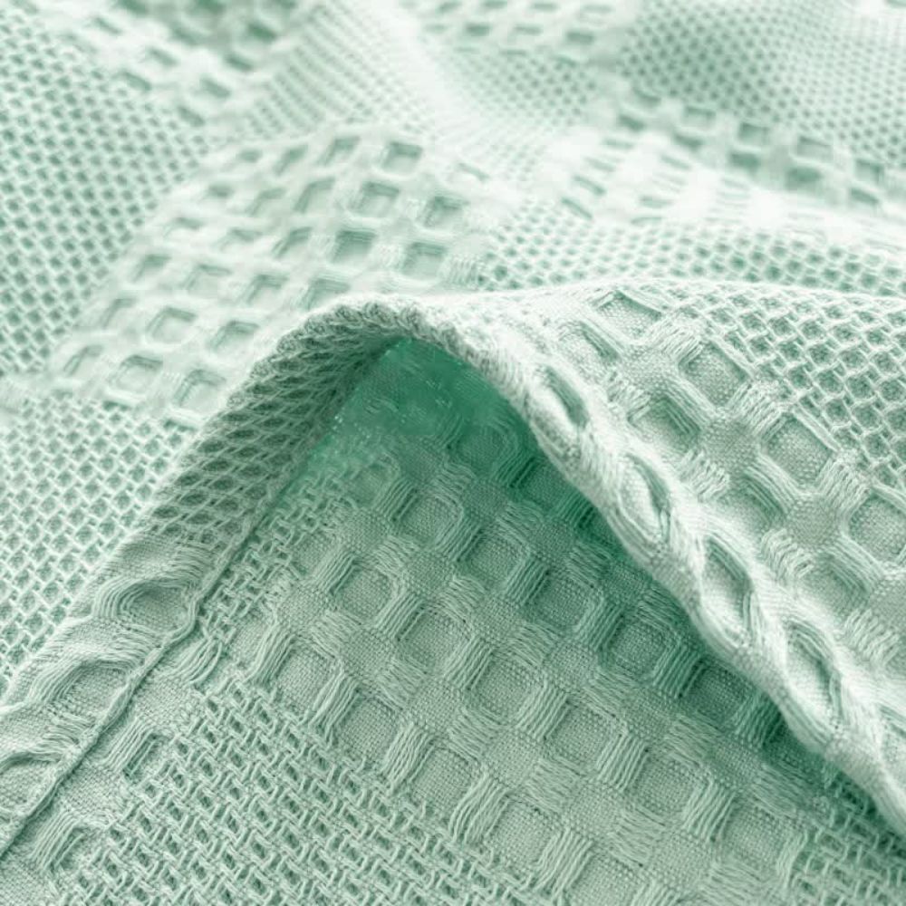 Cotura Waffle Blanket | 100% Organic Cotton | Breathable & Elegant | Waffle Structure