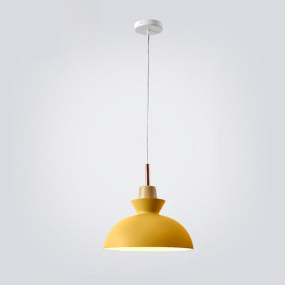 AuroraLite Nordic Pendant Light | Metal Design | 1-Light | Modern Color Options