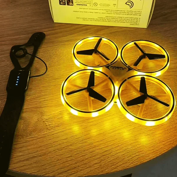 Hand Controlled Drone with LED Lights & Gesture Control