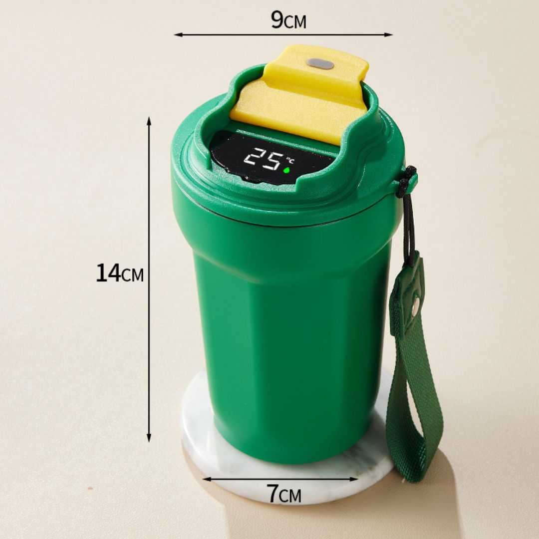 Stainless Steel Coffee Mug with LED Temperature Display 450 ML