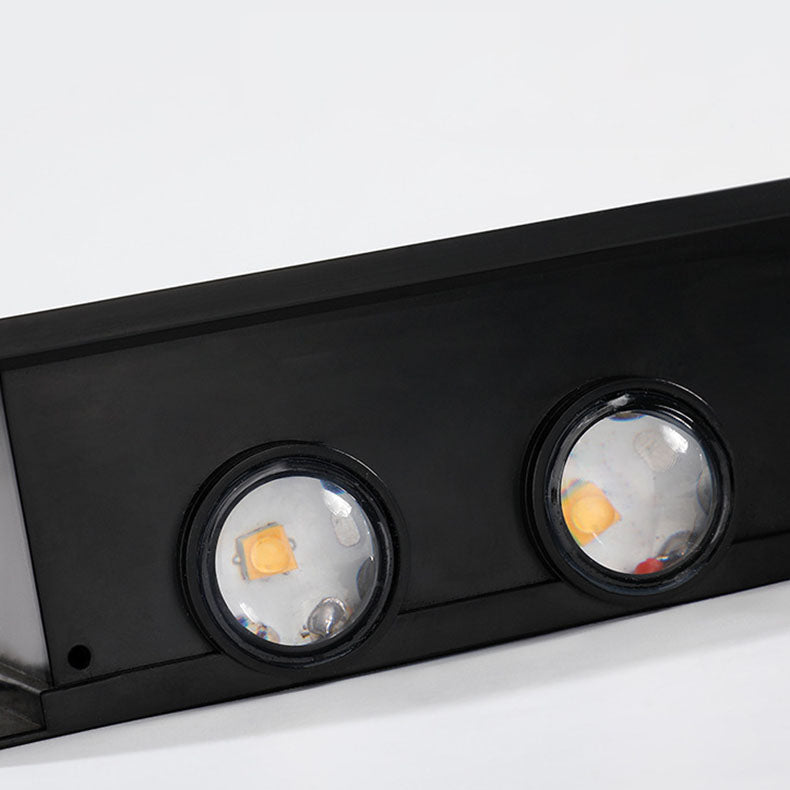Lumiora Modern Solar-LED Wall Lamp for Outdoors | Rectangular Design | IP56 Waterproof | Different Sizes & Light Intensities