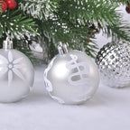 Christmas Ball Ornaments with Hanging Hooks, Multi-Piece Sets