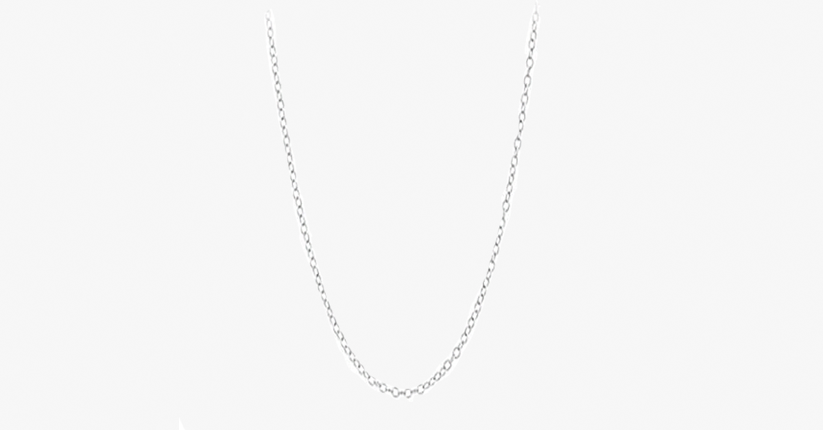 Silver 18" cable chain