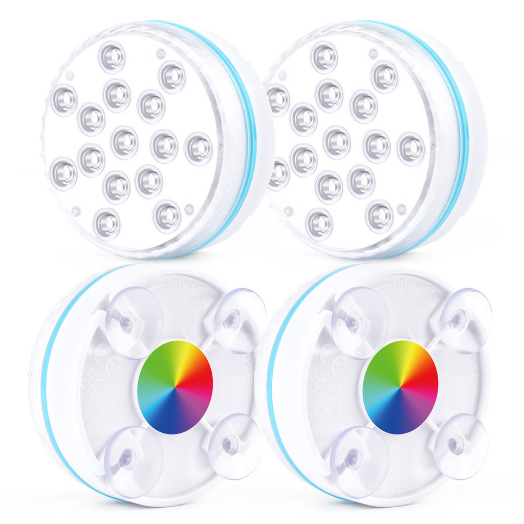 Underwater LED light with remote control – RGB multicolor pool lighting for bathrooms and ponds