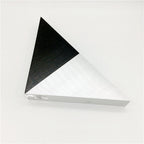 TriLumina Prism LED Wall Light | Creative Pyramid Design | Aluminum & Acrylic | Colored Light Options