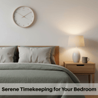 Analog Wood Wall Clock with Silent Movement