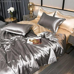 Luxury Solid Satin Duvet Cover - SilkSerenity