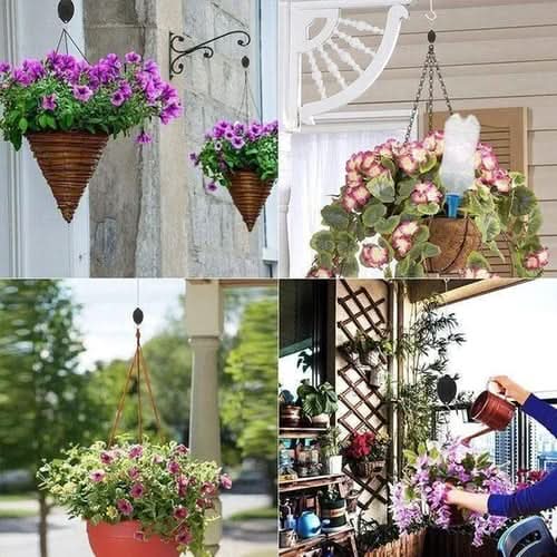 Height-adjustable & stable for plants & birdhouses