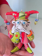 Colorful Jester Bell Ornaments