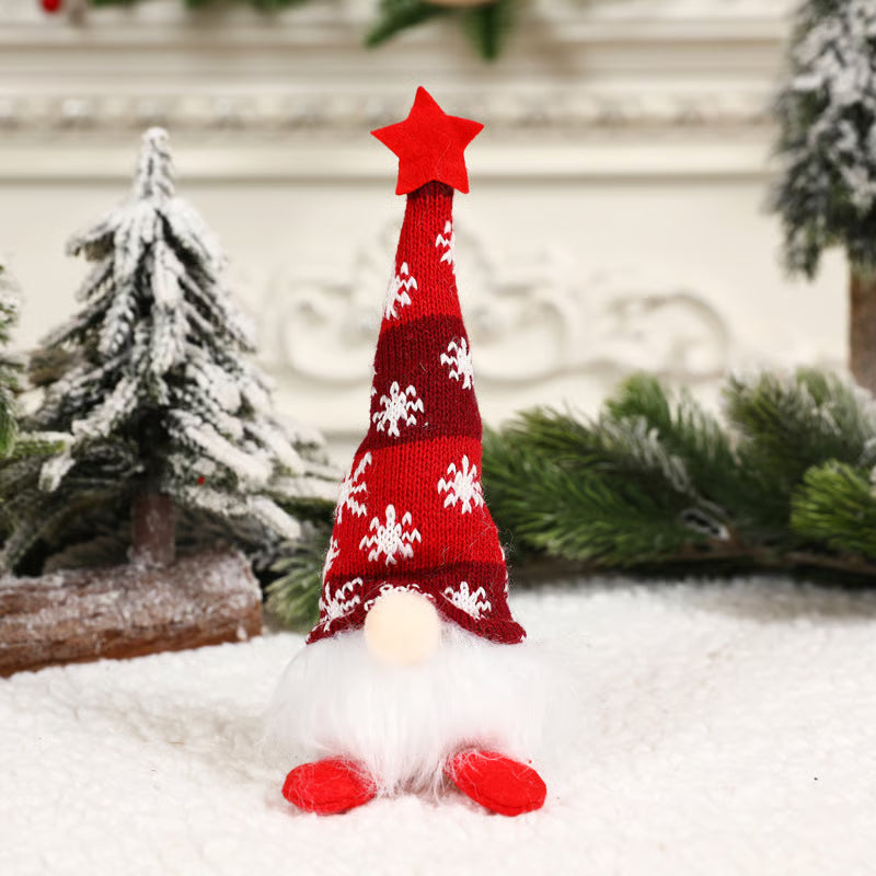 Christmas Elf with LED Light | Handmade Decoration Figure | Nordic Design