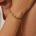 18k Dainty Cowrie Shell Bracelet