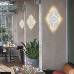 Simple Style Triangle Metal Wall Sconce Light Gold/Black/White LED Wall Light Fixture in Warm/White Light for Corridor