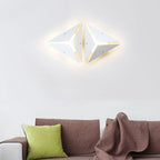 Simple Style Triangle Metal Wall Sconce Light Gold/Black/White LED Wall Light Fixture in Warm/White Light for Corridor