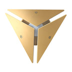Simple Style Triangle Metal Wall Sconce Light Gold/Black/White LED Wall Light Fixture in Warm/White Light for Corridor