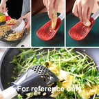 Multifunctional kitchen spoon for mashing and straining