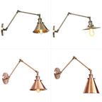 Industrial Swing Arm Wall Light Bronze/Copper