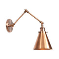 Industrial Swing Arm Wall Light Bronze/Copper