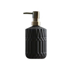 CrystalFoam Glass Soap Dispenser | Diamond Pattern Design | Elegant Storage for Soap | Modern Bathroom Decor