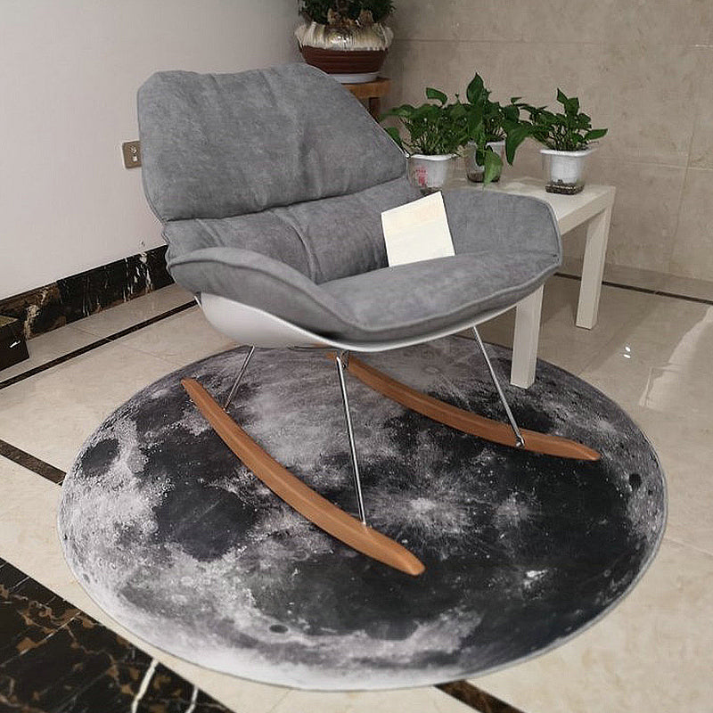 Dark Industrial Area Rug Synthetic Abstract Oil Painting Print Rug Stain Resistant Carpet for Home Decor