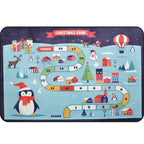 Cartoon Railway Area Rug Multicolored polypropylene rug pet-friendly non-slip rug for children