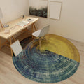 Dark Red Pattern Carpet Polypropylene Steampunk Carpet Non-slip Machine Washable Rug for Bedroom