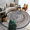 Casual Modern Rug in gray abstract wood grain pattern Rug Polyester machine washable Rug for living space decoration