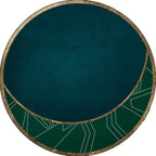 Modern living room carpet in green color box moon print carpet polyester machine washable carpet