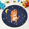Multi-Colored Children's Room Rug Cartoon Starry Sky Animal Carpet Polypropylene Non-Slip Indoor Rug