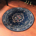 Red and blue vintage carpet polyester floral pattern carpet washable pet-friendly non-slip backing indoor carpet for study