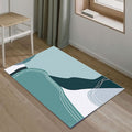 Funky Abstract Rug Multicolor Contemporary Indoor Rug Polyester Washable Pet-Friendly Non-Slip Back Carpet for Bedroom