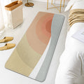 Casual Multi Colored Modernism Carpet Polyester Swirl Stripe Pattern Carpet Washable Pet Friendly Non-Slip Carpet for Bedroom