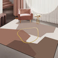 Minimalism Parlor Rug Multi-Color Color Block Indoor Rug Polyester Non-Slip Back Machine Washable Rug