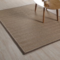 Stylish Country Carpet Brown Solid Carpet Animal Dry Washable Non-slip Rug for Living Room