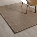 Stylish Country Carpet Brown Solid Carpet Animal Dry Washable Non-slip Rug for Living Room