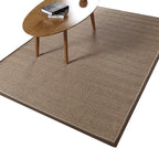 Stylish Country Carpet Brown Solid Carpet Animal Dry Washable Non-slip Rug for Living Room