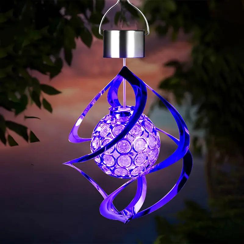 SolarWind Sound Light | Solar Wind Chime with Color Change | Weatherproof & Energy Saving | For Garden, Balcony & Terrace
