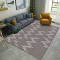 Brown carpet for the living room New geometric stripe pattern carpet Polyester washable carpet