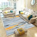 Creative abstract patterned rug grey and blue modern rug polyester washable non-slip backing rug for the living room