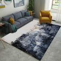 Modern abstract patterned rug black and white polyester rug machine washable rug for the bedroom
