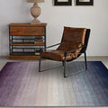 Modernist Ombre Pattern Rug Multicolored Polyester Rug Non-Slip Back Washable Pet-Friendly Rug for the Bedroom