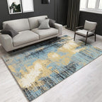 Stylish Abstract Area Rug Multicolor Industrial Rug Polypropylene Pet-Friendly Washable Non-Slip Indoor Area Rug for Bedroom