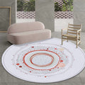 Modernist Decorative Rug Multicolored Circle Pattern Rug Polypropylene Washable Non-Slip Pet-Friendly Area Rug