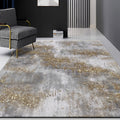 Gray industrial indoor carpet polyester abstract carpet washable non-slip carpet for bedroom