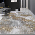 Gray industrial indoor carpet polyester abstract carpet washable non-slip carpet for bedroom