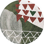 Creative Northern Rug Multi Color Marble Geometric Shapes Carpet Stain-Resistant Pet-Friendly Rug for Living Room