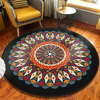 Red and black southwestern carpet polyester Americana washable carpet for the living room