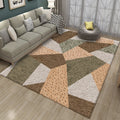 Contemporary Color Block Line Print Rug Multicolor Novelty Rug Polyester Washable Area Rug for Living Room